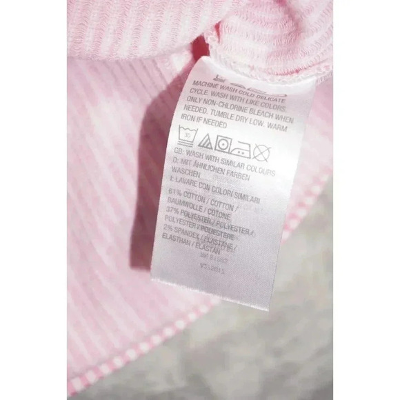 Isaac Mizrahi Women's Short Sleeve Casual T-Shirt Dress Size SP Pink Stripe - Picture 11 of 12